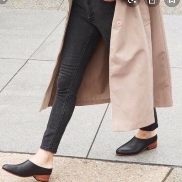 Nisolo Sofia Slip-On Black Leather Mule Clog size 7 - Picture 13 of 14